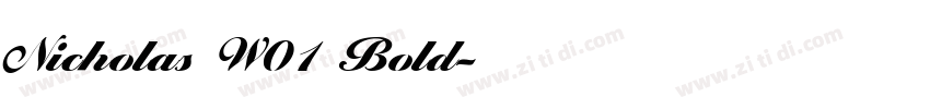 Nicholas W01 Bold字体转换